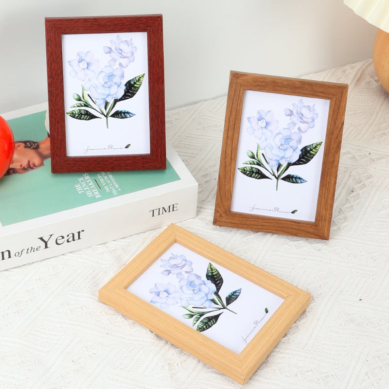 Special For Simple Style Creative Wooden Table Po Frame 567810 Inch A4 Wall Frame Logo Carving Gift - Image 3