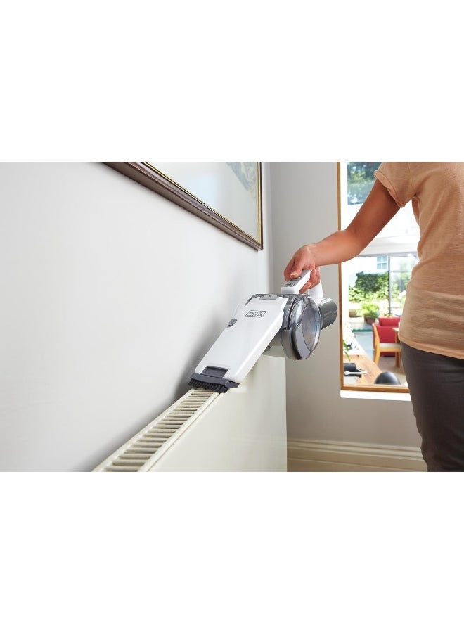 BLACK+DECKER 18V Lightweight and Compact Cordless Dustbuster Pivot Hand Vacuum 29.2 x 15.5 x 17.8 cm 980 W PV1820L-GB White and Grey - Image 5