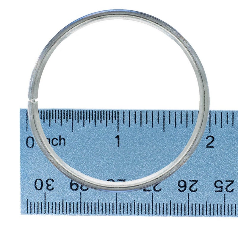 Craft County â€“ 10 Piece Set of Silver Dreamcatcher Metal Hoop Rings (2 Inch)