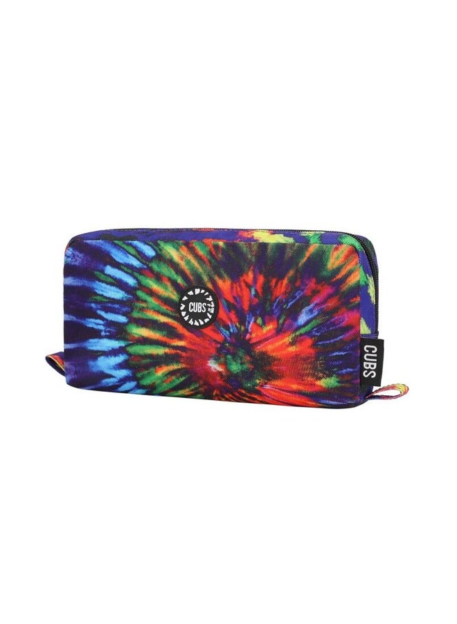 CUBS Tie Dyed Waterproof Pencil Case Pouch With Zip Closure - Image 2