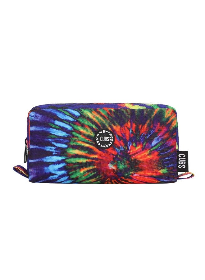 CUBS Tie Dyed Waterproof Pencil Case Pouch With Zip Closure - Image 1