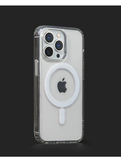 Ten tech Magnetic Clear Case Designed for iPhone 14 pro – Compatible with MagSafe Charger, Support Magnetic Car Mount Wireless Charging, Soft Press Buttons Scratch Resistant – ten tech