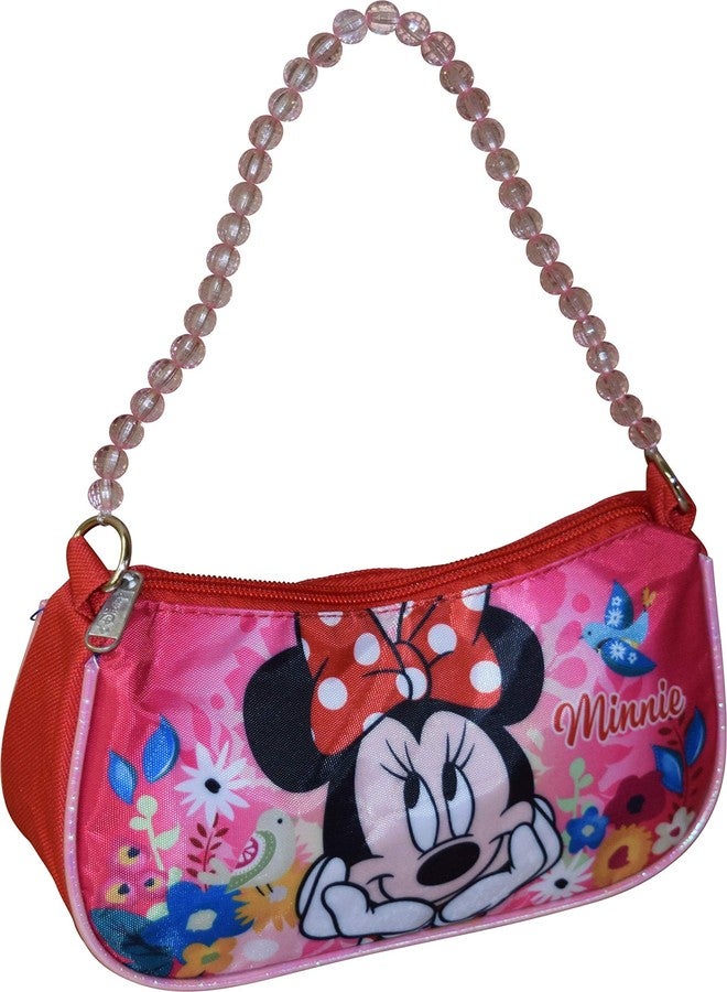 Ruz Disney/Nickelodeon Licensed Little Girl Shoulder Handbag With Beaded Handle (Minnie Mouse 2) - Image 2