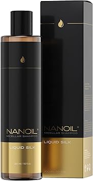 Nanoil Liquid Silk Micellar Shampoo 300ml Micellar Shampoo Rich in Liquid Silk Smoothness and Softness Resilience Clean Hair and Scalp - Image 1
