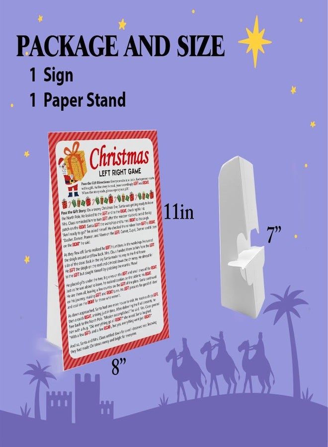GNATV Christmas Left Right Pass Gift Game, Christmas Santa Story, Family Party Gift Exchange Game - SDLR03 - Image 3