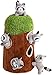 Glow Pups Dog Puzzle Plush Toy Tree with Squeaky Raccoons Interactive Hide and Seek Fun Promotes Mental Stimulation Large Size BrownGray Plush 5Pack Raccoon in Tree Large - Image 3