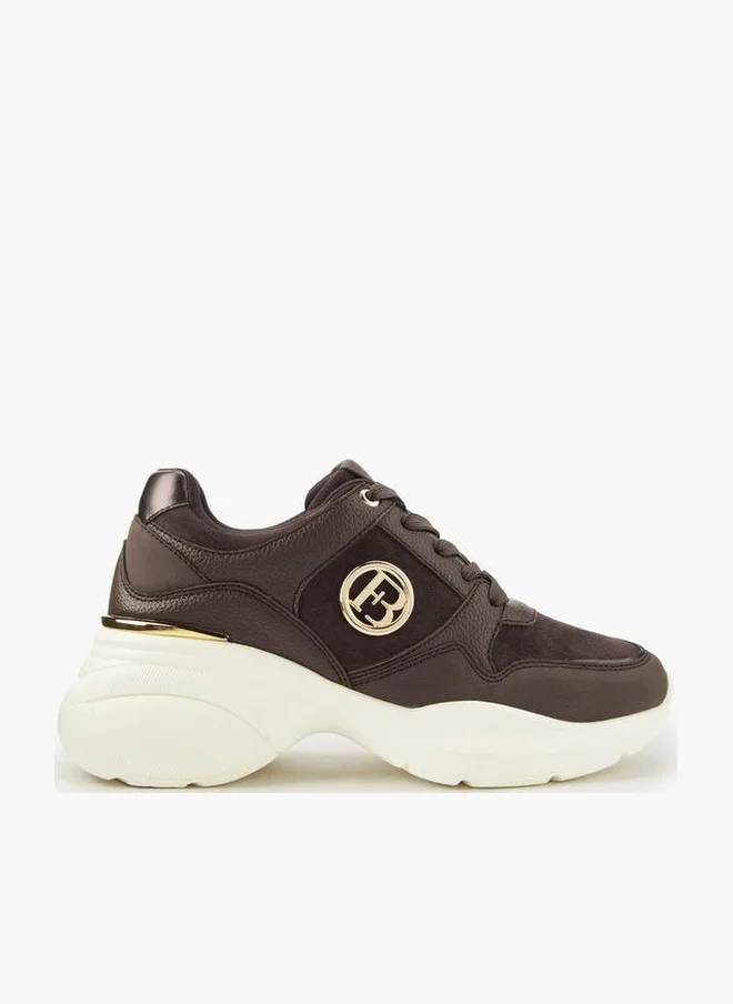 Panelled Lace-Up Sneakers