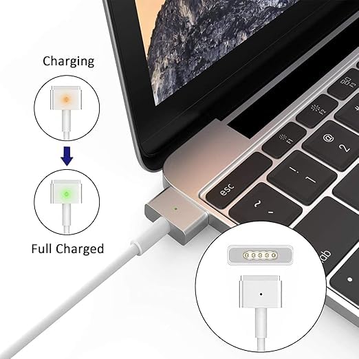 WeFly 60W Mag/Safe 2 Laptop Adapter Charger for 60W T-Tip Power Adapter Charger for Mac/Book Air 11" and 13" (2012, 2013, 2014, 2015, 2017 2018(A1436 / A1435 / A1502 / A1465/A1466) - Image 3