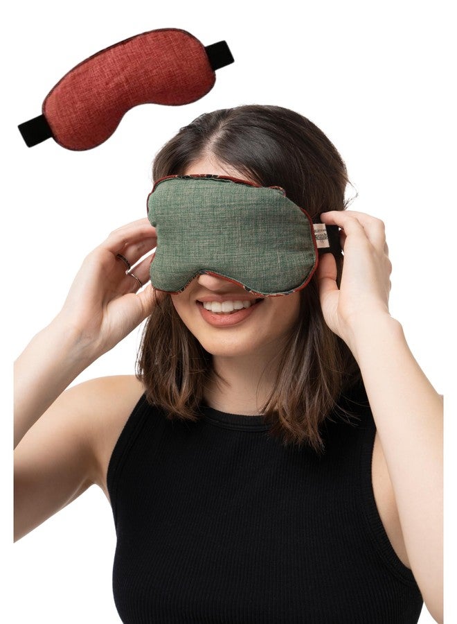 Aksobha Eye Mask for Migraine, Stress & Puffy Eye Relief | Handmade Hot & Cold Eye Therapy Pack | Microwaveable Eye Pack for Headache, Sinus Pressure, Eye Strain & Insomnia Support | Eco-Friendly, Reusable (Assorted Colours) - Image 1