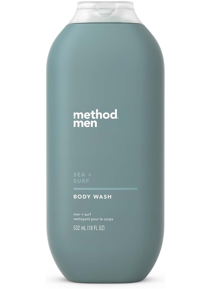 Method - Method Men Body Wash Sea Surf 18 fl oz 532 ml - Image 1