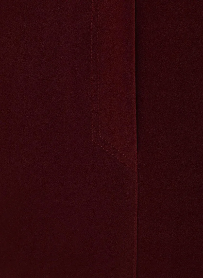Lichi Straight eco-suede mini skirt