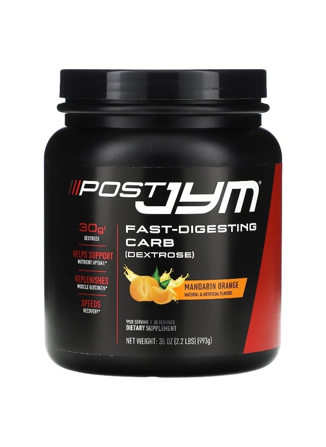 JYM Supplement Science JYM Supplement Science, Post JYM, Fast-Digesting Carb, Mandarin Orange, 2.2 lbs (993 g)  - Image 1