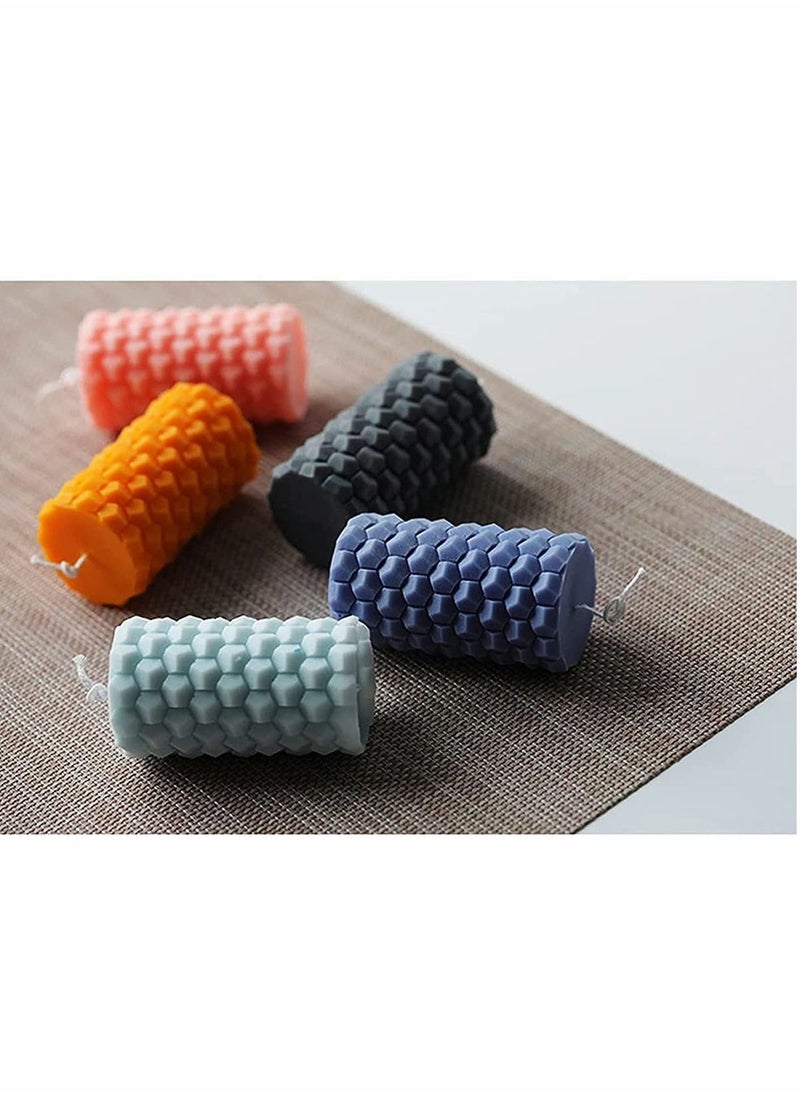 NIBEMINENT - Silicone Cylindrica Honeycomb Membrane Molds, for Handmade Candle Making Soap Scented Wedding Home Dinner DIY Film - Image 1