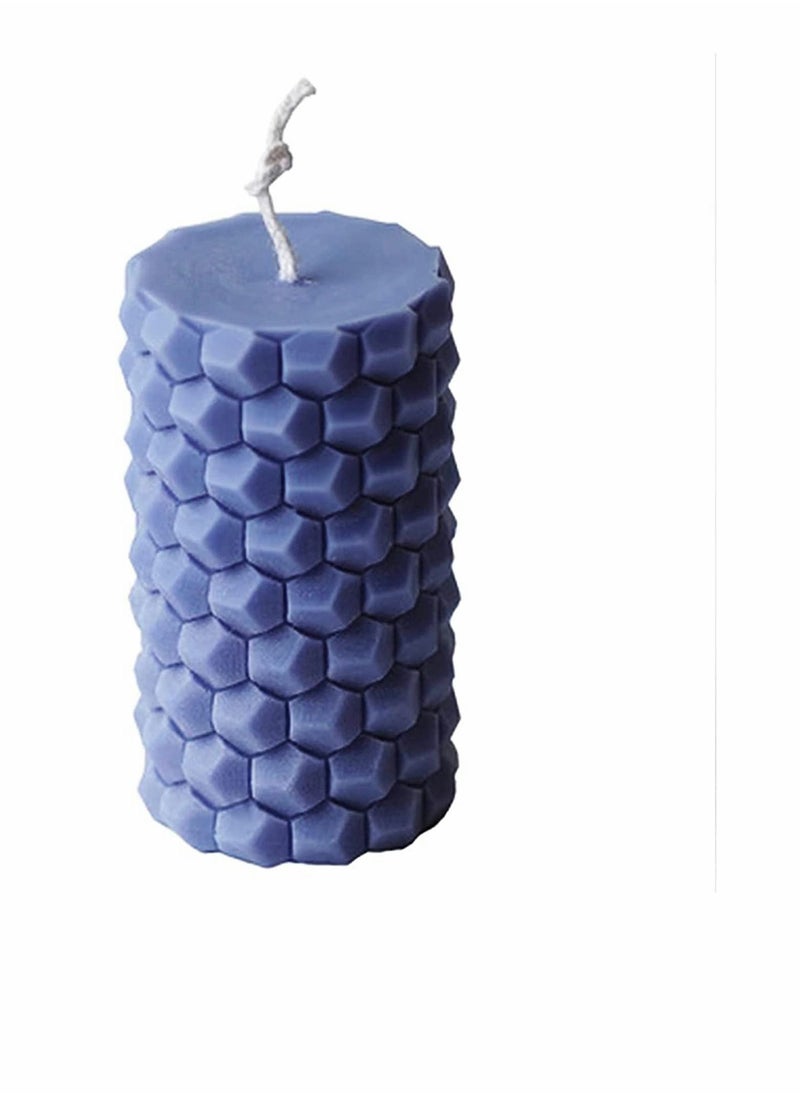 NIBEMINENT - Silicone Cylindrica Honeycomb Membrane Molds, for Handmade Candle Making Soap Scented Wedding Home Dinner DIY Film - Image 1