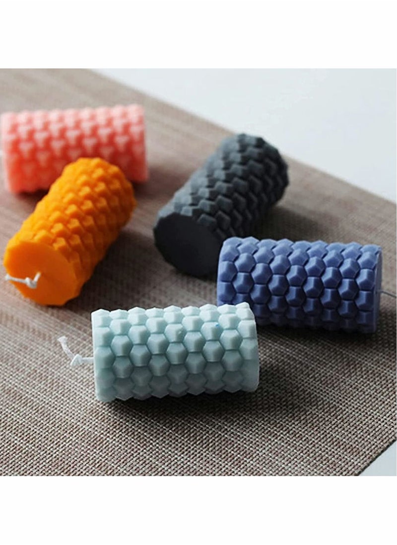 NIBEMINENT - Silicone Cylindrica Honeycomb Membrane Molds, for Handmade Candle Making Soap Scented Wedding Home Dinner DIY Film - Image 1