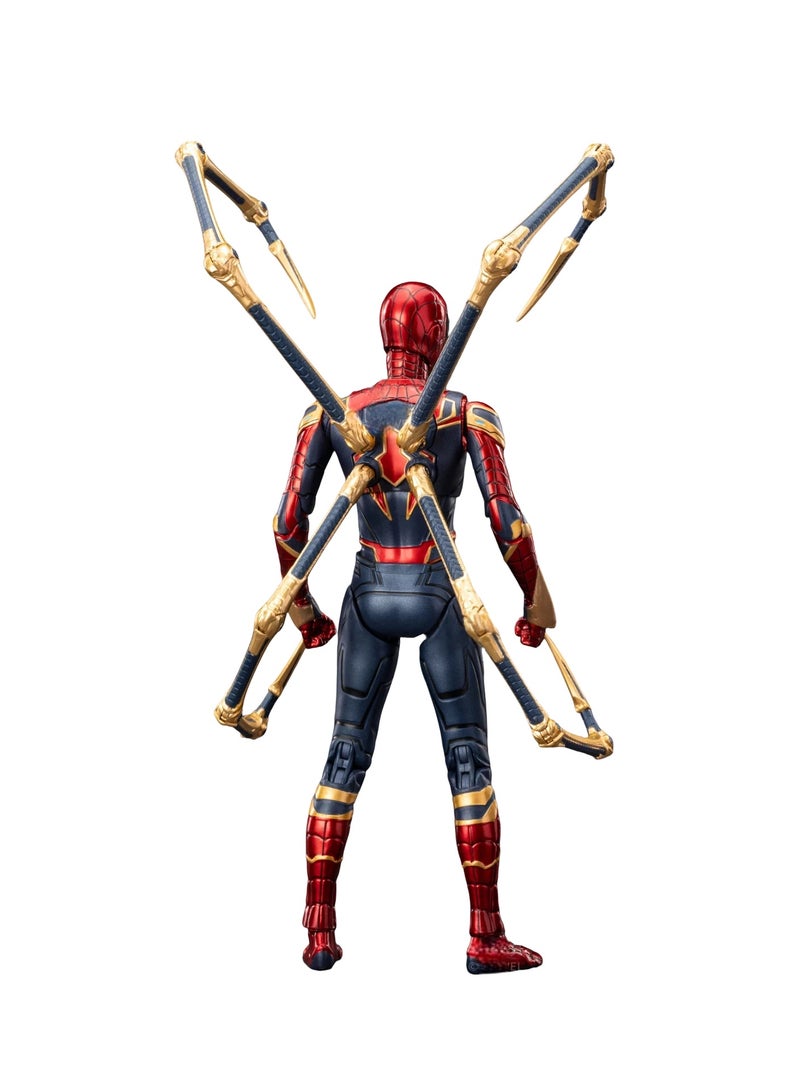 AVENGERS Iron Spider Action Figure Full Set, Avengers Infinity War Spider Man with Mechanical Spider Legs, Stand & Extra Accessories Gift Box - Image 5