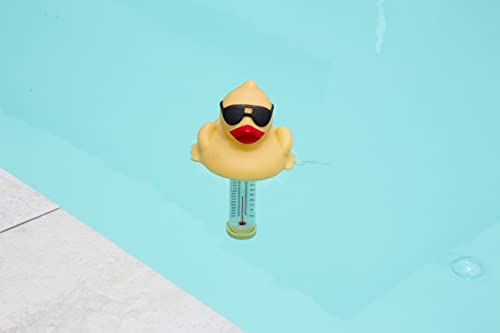 GAME 7000 Derby Duck Spa and Pool Thermometer, Shatter-Resistant Casing Tether Included, Fahrenheit and Celsius, 9-in Height x 3-1/2-in Diameter, Old Version - Image 2