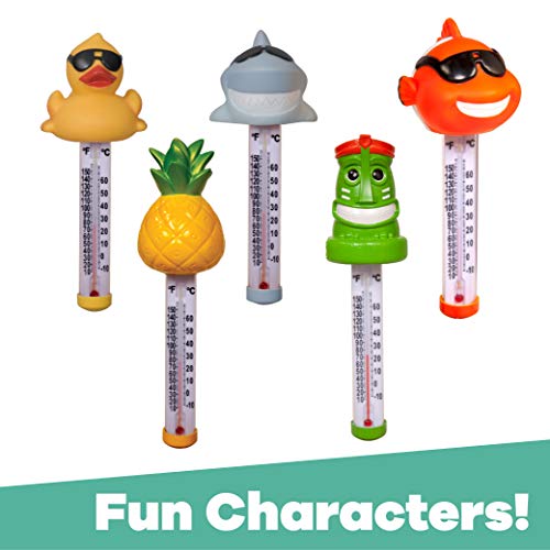 GAME 7000 Derby Duck Spa and Pool Thermometer, Shatter-Resistant Casing Tether Included, Fahrenheit and Celsius, 9-in Height x 3-1/2-in Diameter, Old Version - Image 5