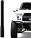 EcoAuto Short Antenna Ford Fits F150 F250 F350 Super Duty Bronco Ford Raptor Accessories Dodge RAM AntiTheft Design Carwash Safe Antenna for Truck 4 Inch Long Black - Image 2