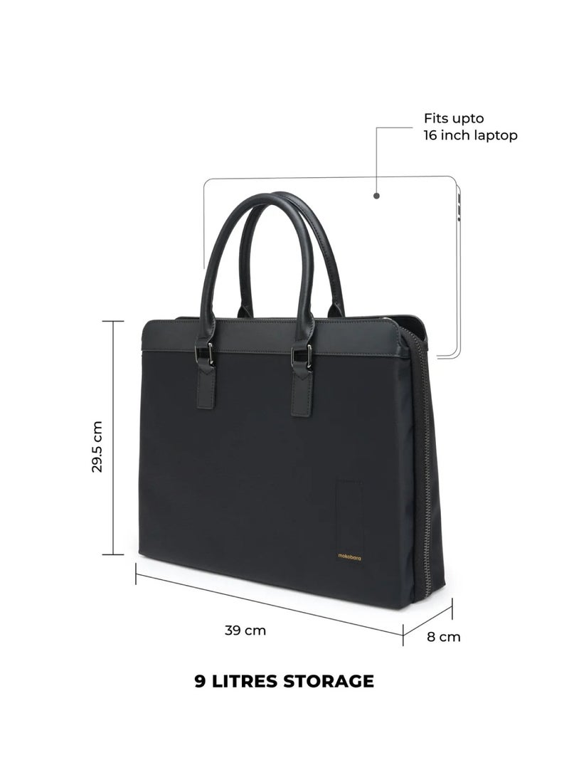 Mokobara MOKOBARA The Briefcase Pro - 15.6" Laptop Messenger Bag for Men & Women (Crypto)  - Image 3