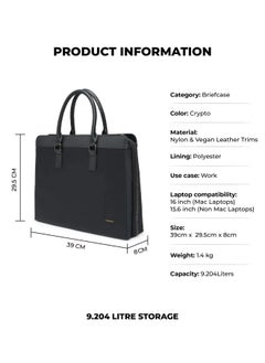 Mokobara MOKOBARA The Briefcase Pro - 15.6" Laptop Messenger Bag for Men & Women (Crypto)  - Image 2
