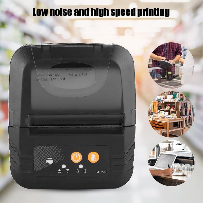 كلاراكو طابعة ملصقات الشحن، آلة طباعة سريعة وعالية السرعة، طابعة ملصقات محمولة لإيصالات الوجبات الجاهزة، لوضع العلامات والملفات والبريد (الترجمة) - Image 2