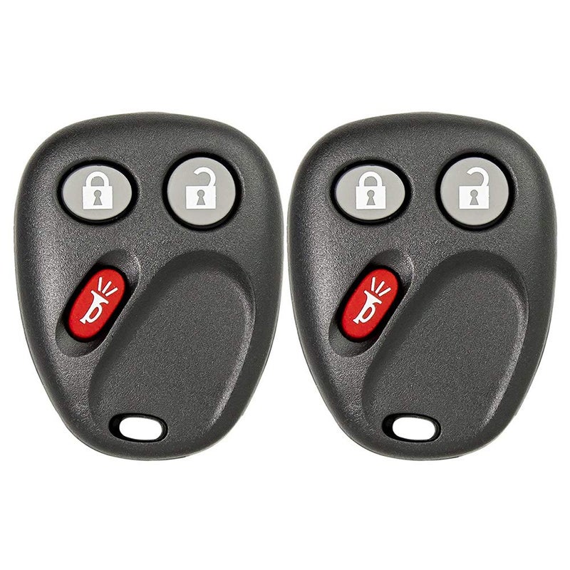 Keyless2Go Replacement for Keyless Entry Car Key Vehicles That Use 3 Button LHJ011-2 Pack - Image 1