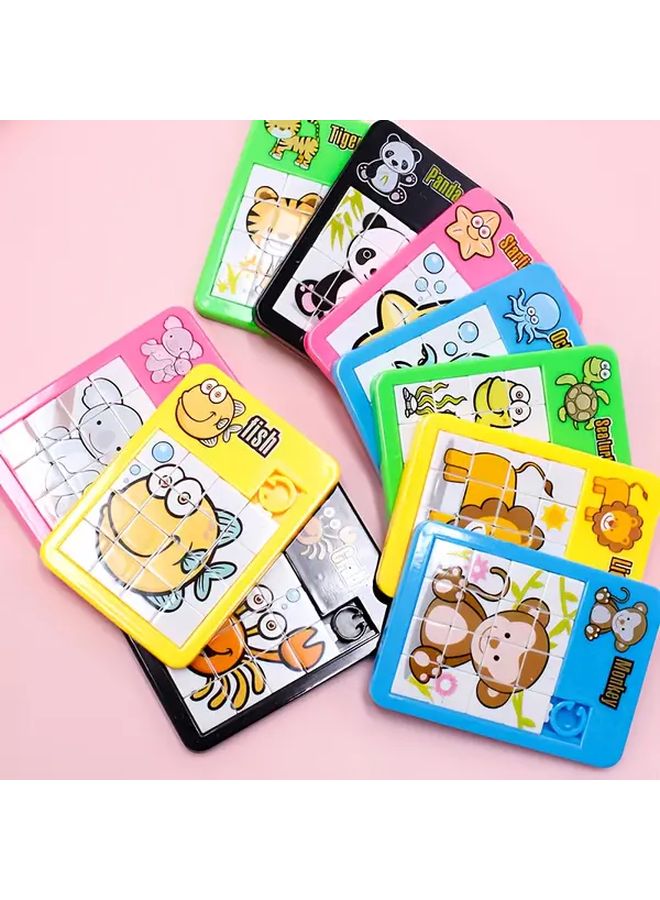 Animal Sliding Puzzle 16 Grid Maze Toy Colorful Cartoon Jigsaw Educational Game - Image 2