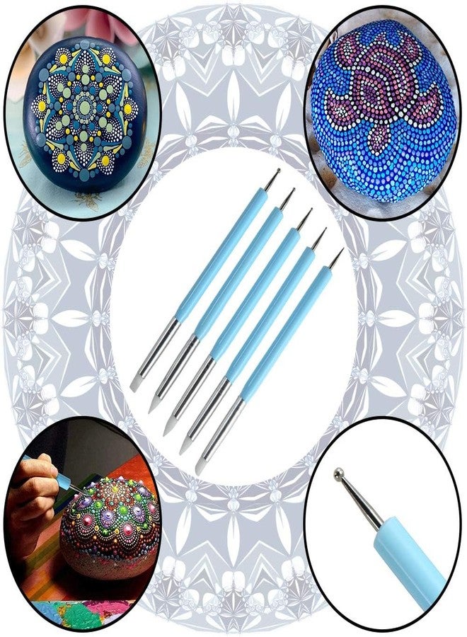 53 Arts 45 Pcs Mandala Dotting Tools Set for Rock Painting, Mandala Art Kit, Dot Painting Tools for Coloring, Drafting, Nail Art and DIY Craft - Image 3