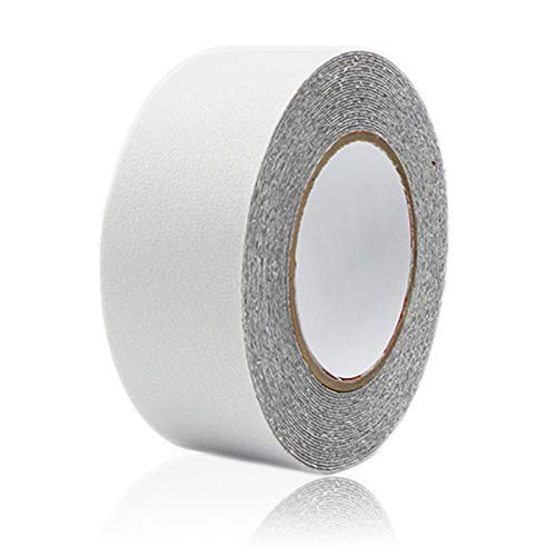 Bilvina Non Slip Stickers Indoor Traction Strong Adhesives Tape 2 Inch X 5 Meter White Transparent Pack of 1