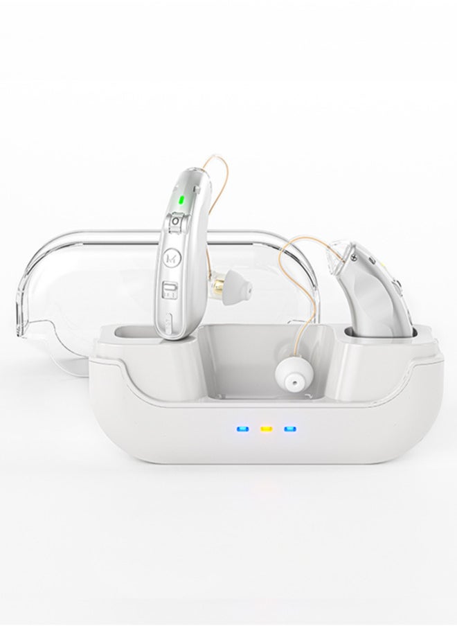 Chixing Rechargeable Hearing Aids for Seniors & Adults, Noise Cancelling, Digital Hearing Aid Sound Amplifier with Charging Case  - Image 1