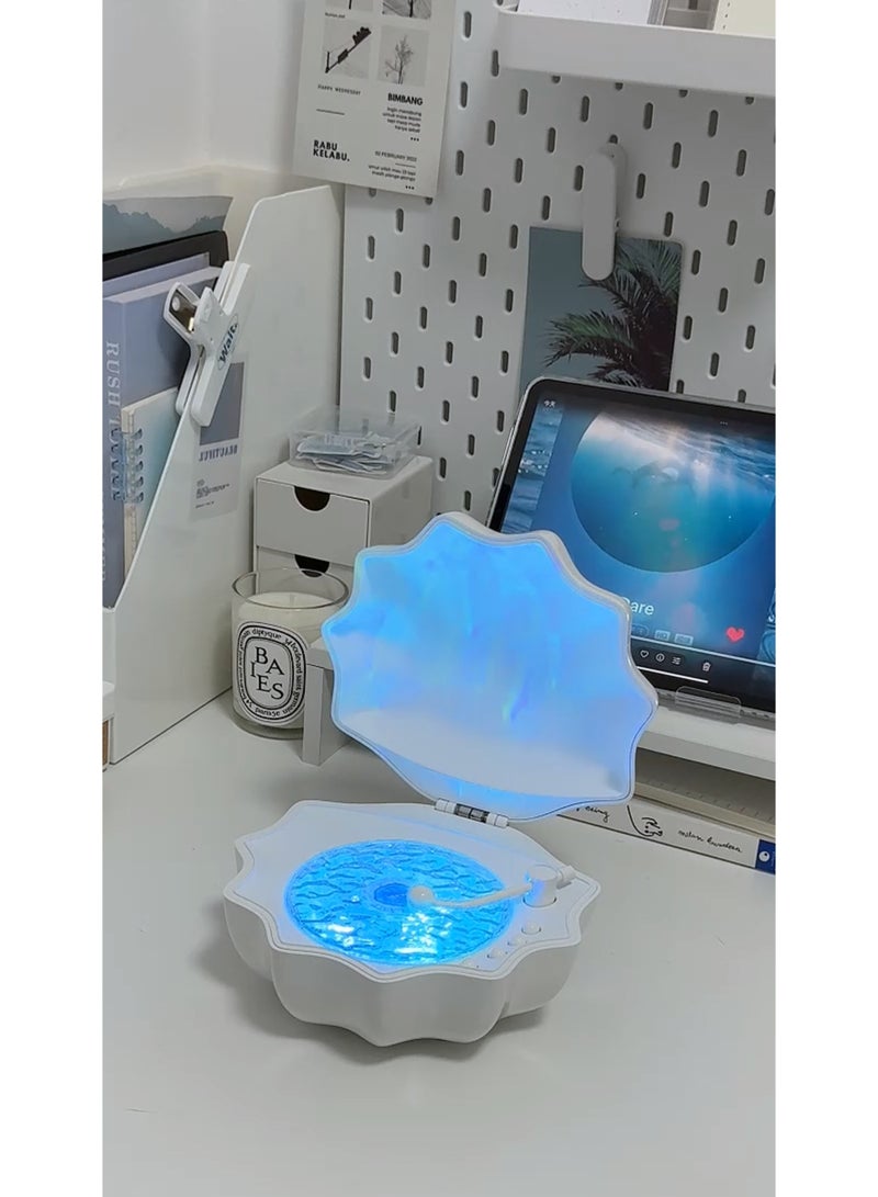 Shell Lamp Speaker Z6 – 3-in-1 Bluetooth Speaker with LED Night Light & Ambient Design, Portable Wireless Music Lamp  - Image 3