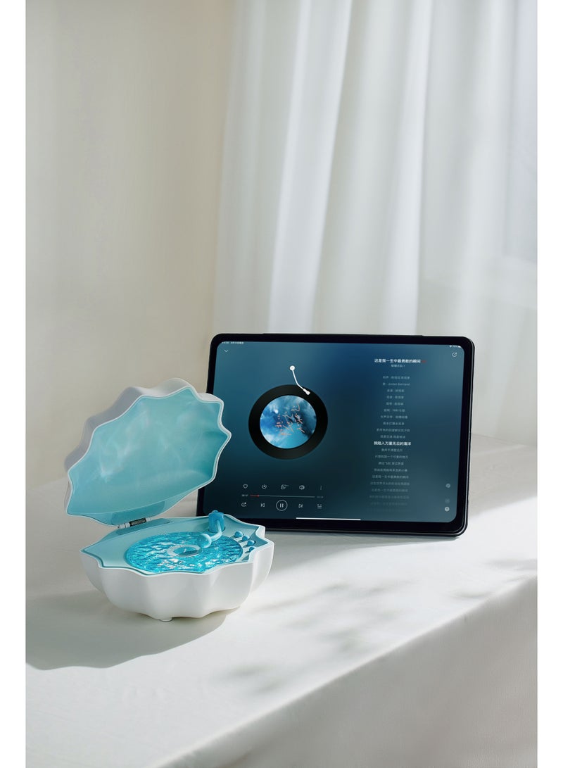 Shell Lamp Speaker Z6 – 3-in-1 Bluetooth Speaker with LED Night Light & Ambient Design, Portable Wireless Music Lamp  - Image 4