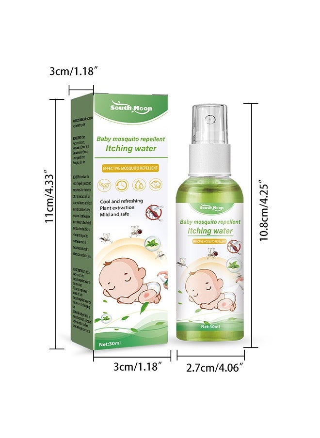 SOUTH MOON - Baby Mosquito Repellent Itching Water-Plant Extraction Spray Protects Against Mosquitoe Spray 30ml - Image 1