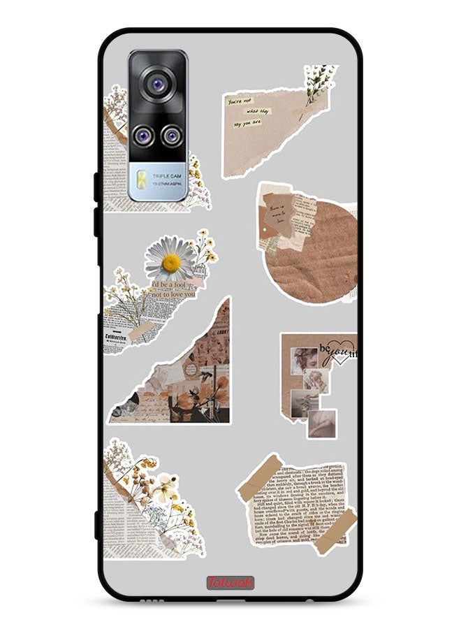 Tolwak vivo Y53s 4G Protective Case Cover Pieces Of Paper Stickers - Image 1