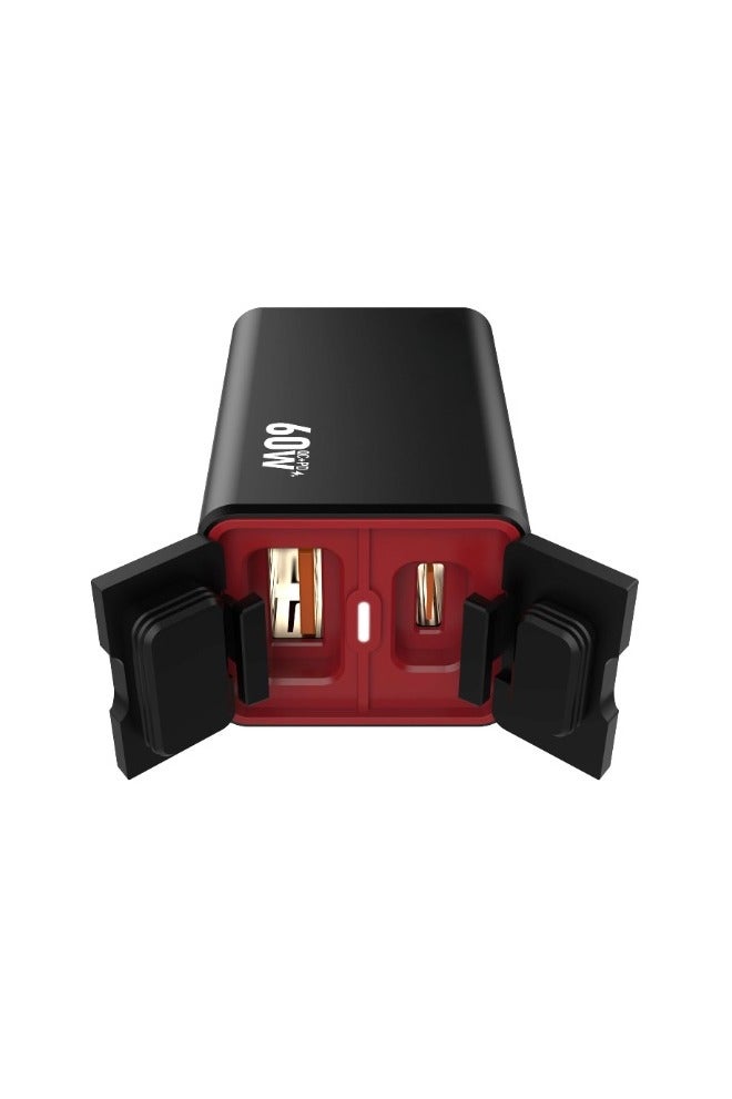 ريبنيو منفذ شحن USB للدراجات النارية 30 وات USB-A 30 وات USB-C شحن سريع سلكي يستمد الطاقة من البطارية، شاحن سيارة للدراجات النارية، تصميم مقاوم للماء - Image 1