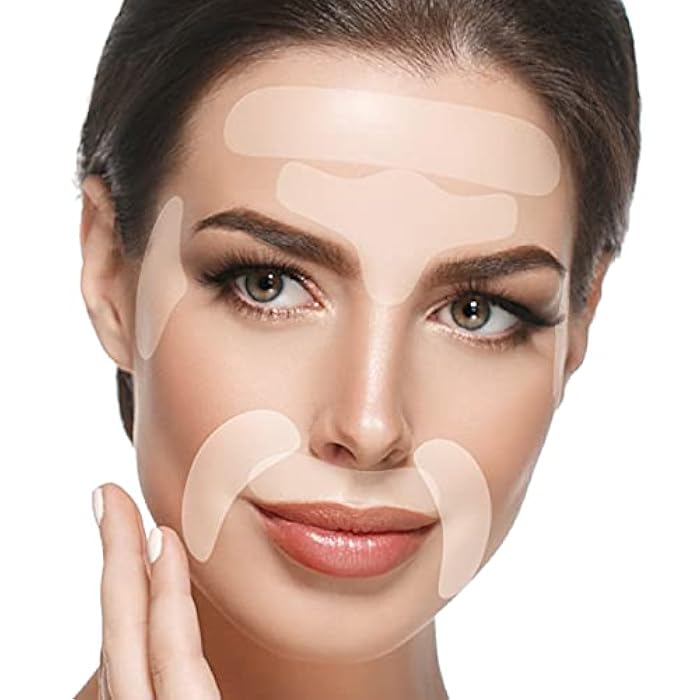 BLUMBODY Face, Forehead Wrinkle Patches - Anti Wrinkle Facial Patches to Smooth Eye, Mouth, Forehead Wrinkles - Non-Silicone Face Tape for Fine Wrinkles between Eyes, Face - Patches (30 day supply) - Image 1