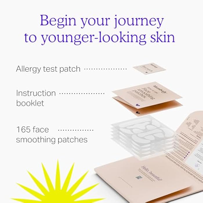BLUMBODY Face, Forehead Wrinkle Patches - Anti Wrinkle Facial Patches to Smooth Eye, Mouth, Forehead Wrinkles - Non-Silicone Face Tape for Fine Wrinkles between Eyes, Face - Patches (30 day supply) - Image 5