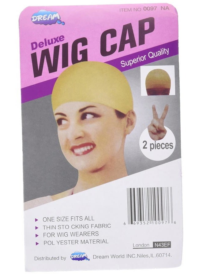 Dreamgirl DREAM Deluxe Wig Cap - Beige Nude (2 Piece)  - Image 1