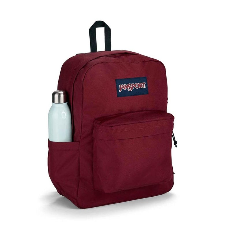 JanSport SuperBreak Plus Backpack with Padded 15-inch Laptop Sleeve and Integrated Bottle Pocket - Spacious and Durable Daypack for Work and Travel - Russet Red - Image 2