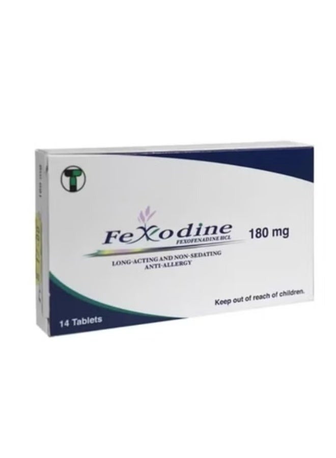 FEXODINE 180MG TABS 14S