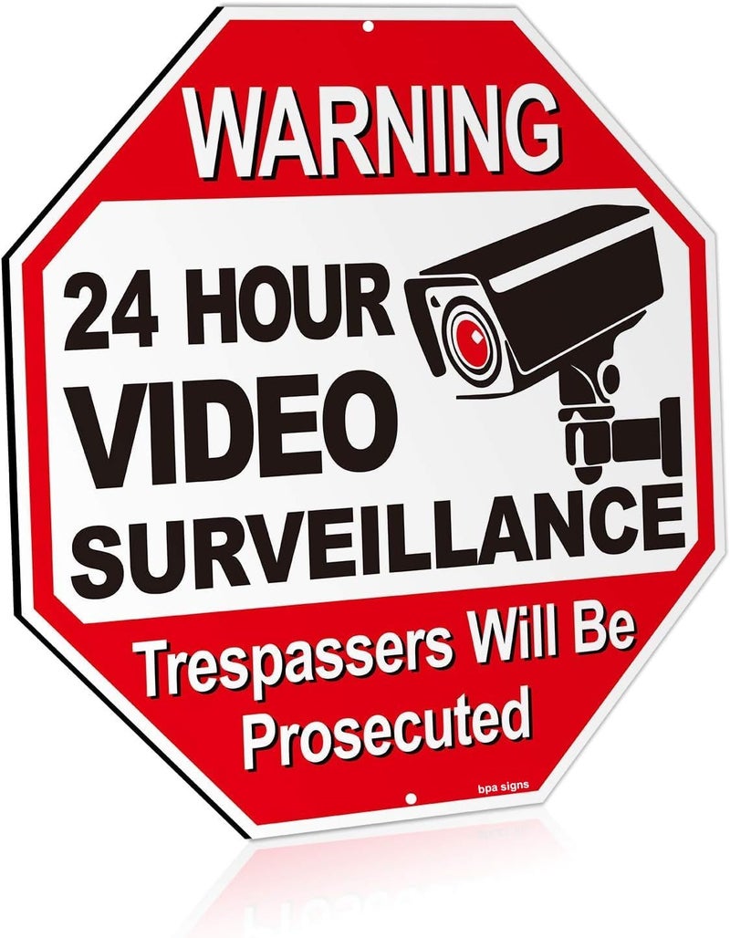 BPA 24 Hour Video Surveillance Warning Sign - Image 1