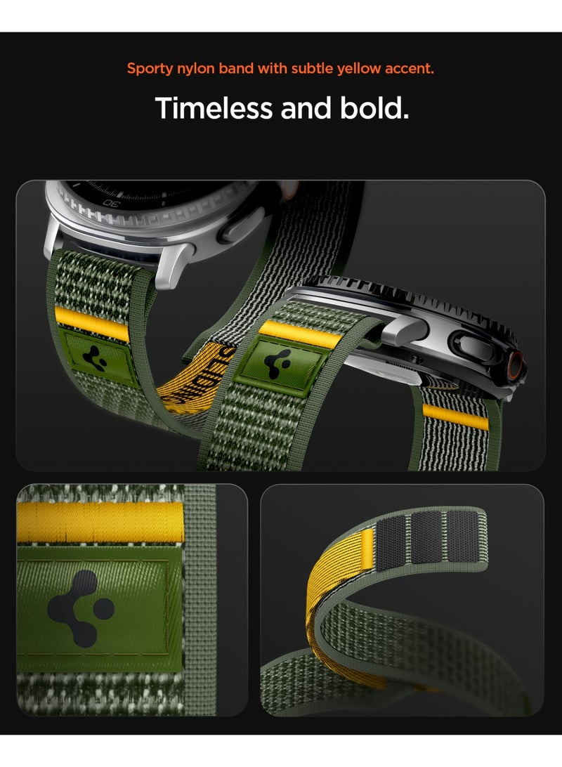 Spigen Athlex Air for Galaxy Watch 8 Band compatible with Samsung Galaxy Watch 8 Classic 46mm, Galaxy Watch8 44/40mm Adjustable Loop Band Strap - Active Green - Image 4