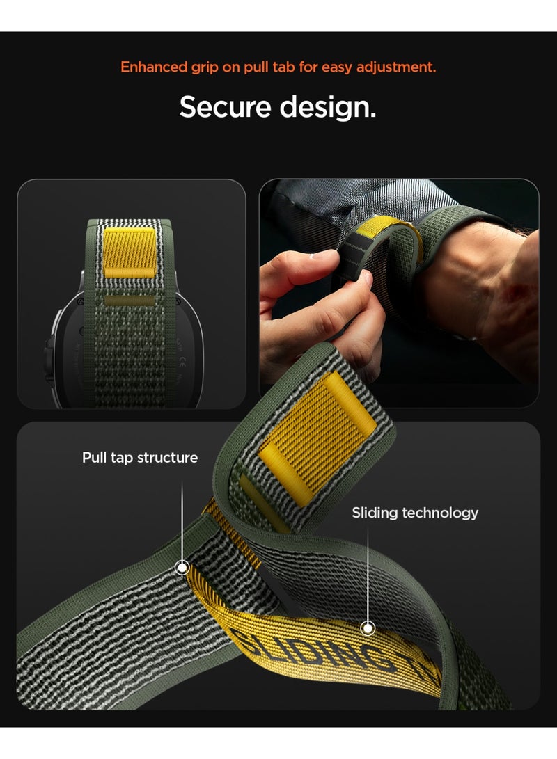 Spigen Athlex Air for Galaxy Watch 8 Band compatible with Samsung Galaxy Watch 8 Classic 46mm, Galaxy Watch8 44/40mm Adjustable Loop Band Strap - Active Green - Image 5