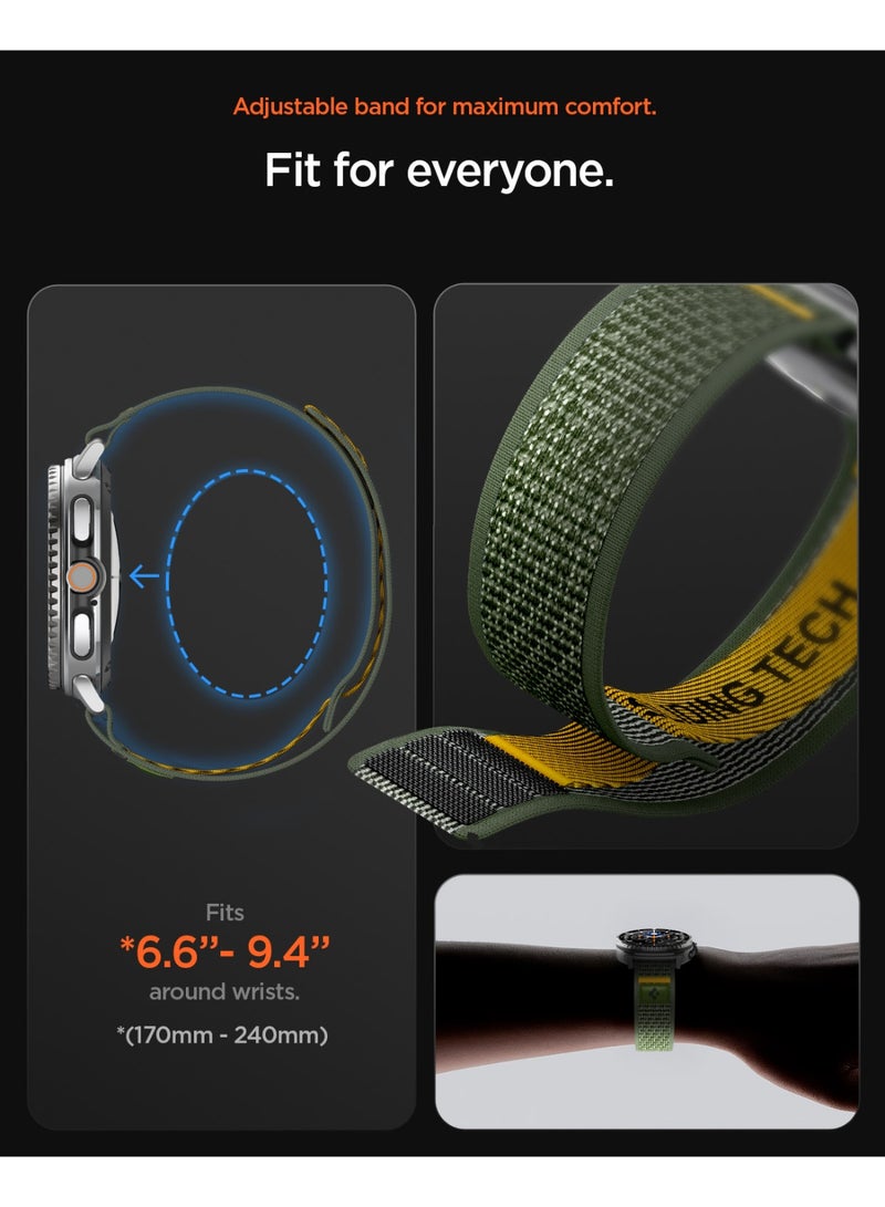 Spigen Athlex Air for Galaxy Watch 8 Band compatible with Samsung Galaxy Watch 8 Classic 46mm, Galaxy Watch8 44/40mm Adjustable Loop Band Strap - Active Green - Image 3