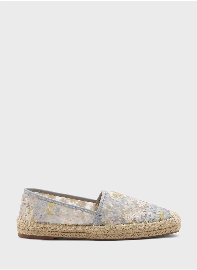 ELLA Floral Mesh Espadrille