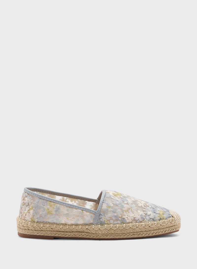 ELLA Floral Mesh Espadrille  - Image 1