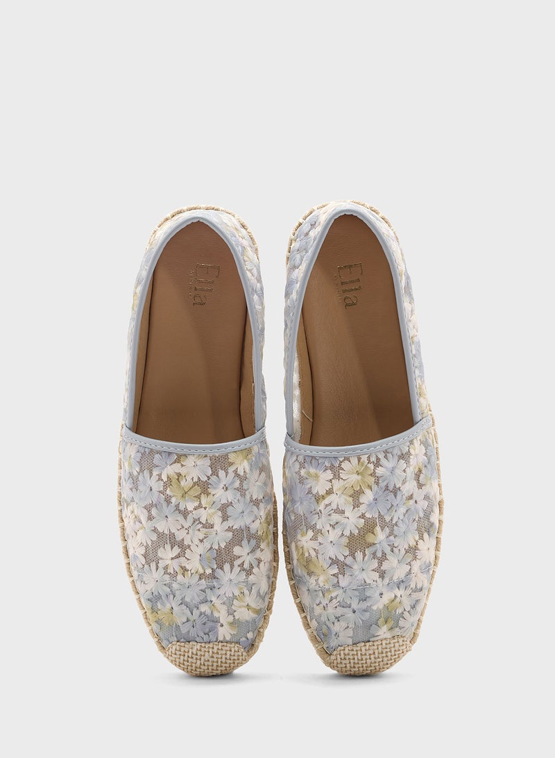 ELLA Floral Mesh Espadrille - Image 4