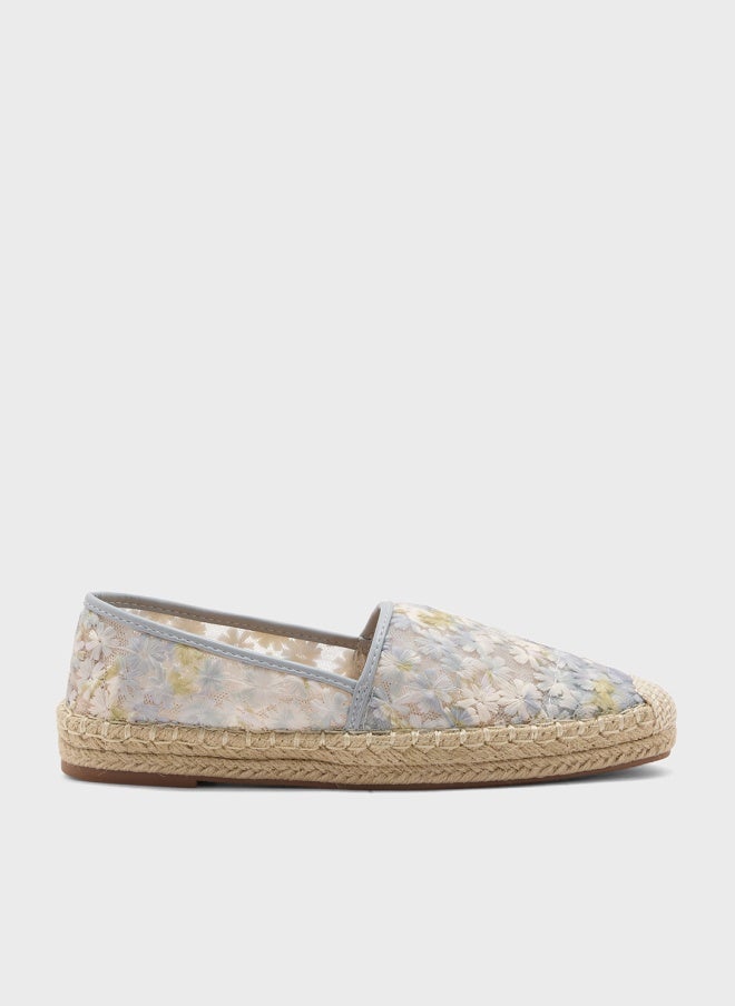 ELLA Floral Mesh Espadrille - Image 1
