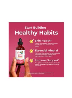 MaryRuth Organics Ionic Zinc Organic Liquid Drops Strawberry lemon 4 fl oz 120 ml  - Image 2
